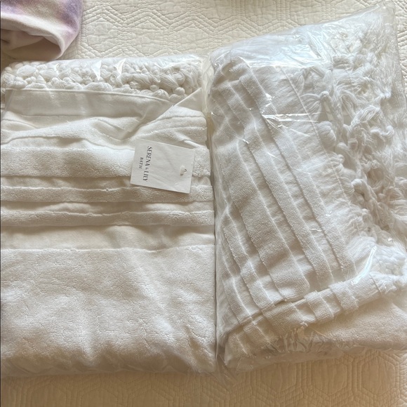 NWT! Serena & Lily Healdsburg Turkish Cotton Bath Towel in White - Picture 11 of 11